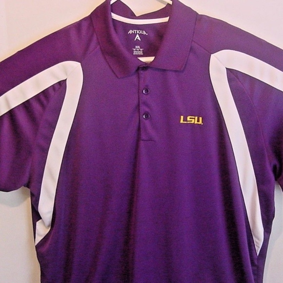 Antigua Other - Antigua LSU TIGERS Polo Shirt Purple XXL